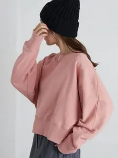 クロップドビッグスウェット COLONY2139 ピンク 春服