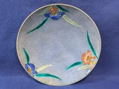 大皿 花柄絵皿 九谷焼 三浦 勝雄作のサムネイル