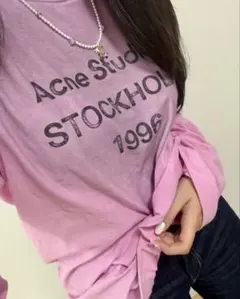 Acne Studios スプレー仕上げ1996ロゴTシャツ（値下げ交渉可)