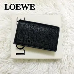 未使用級✨付属完備✨LOEWE 名刺入れ カードケース アナグラム レザー 黒のサムネイル