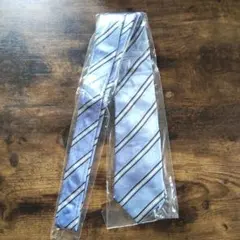 JOHN PIERCE 水色 ストライプ ネクタイ