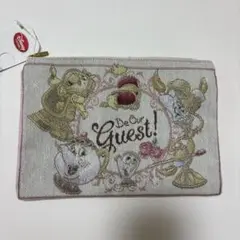 キャラクター刺繍ポーチ「Be Our Guest!」