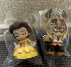 ガチャガチャちょこんとおじぎFig 美女と野獣セットフィギュア