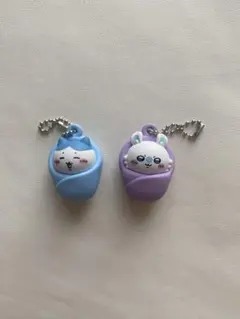 ちいかわおくるみチャーム　ハチワレ　モモンガ
