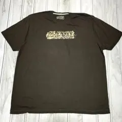 OLD NAVY オールドネイビー XXL ロゴプリント Tシャツ ブラウン 茶のサムネイル