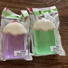 DAISO ケースキーホルダー アイスクリームフロート 2種セットのサムネイル