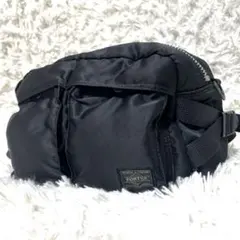 【極美品】PORTER ポーター タンカー ボディバッグ ウエストバッグ 黒