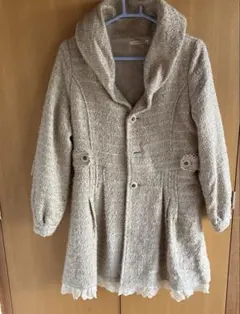 （値下げ）axes femme フード付きベージュロングコート