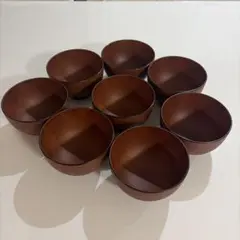 総木目汁椀 8個セットのサムネイル