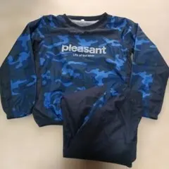 男の子 青色迷彩 ピステ上下セット　130