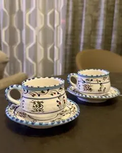 PINSUWAN Benjaronタイ王室御用達✴︎カップ＆ソーサー 2色セット 