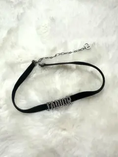 希少 箱付き Dior ディオール ベロア チョーカー スター ライン 