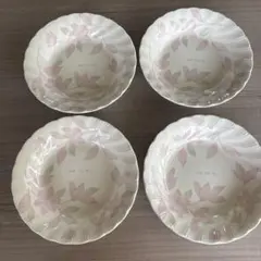 昭和レトロ　大きめ深皿　4枚セット　カレー皿