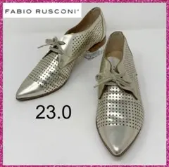 FABIO RUSCONI ゴールド メッシュシューズ 23.0