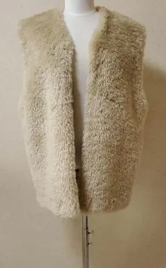 Samansa Mos2 レディース ボアベスト フリーサイズ