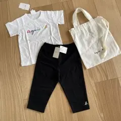 agnès b. ベビー ロゴ コットン 半袖 Tシャツ　パンツ　巾着のサムネイル