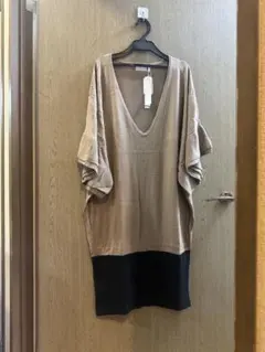 ニットワンピース　ロングニット　 チュニックのサムネイル