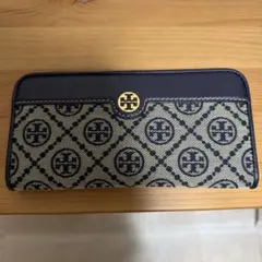 Tory Burch 長財布 ネイビー モノグラム