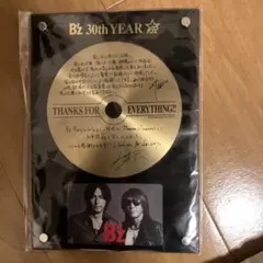 B'z 30th YEAR サイン入りディスク B'z 30周年ゴールドディスク B'z 30th YEAR 30th ANNIVERSARY GOLD