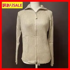 ★【限定特価❣️】レディース ダブルジップ リブニットカーディガン ハイネック