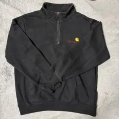 Carhartt ブラック ハーフジップ スウェット XL