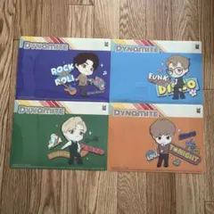 TinyTAN BTS Dynamite 下敷き 4枚セット