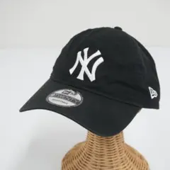 NEW ERA 9TWENTY ヤンキースロゴ ブラック キャップ USED美品