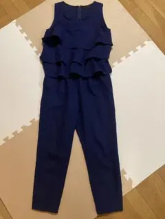 apart by lowrys ネイビー フリルオールインワン