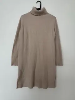 BEAUTY&YOUTH ニットワンピースベージュ