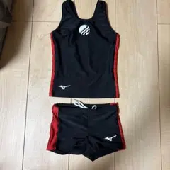 Mizuno 水着セット 110サイズ 黒/赤
