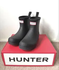 HUNTER ハンター コマンド チェルシー ブーツ サイドゴア 黒 26センチ