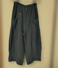 デニムワイドパンツ ウエストゴム