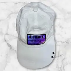 RICHMIX キャップ ホワイト ロゴパッチ付き 帽子
