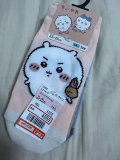 ちいかわ　しまむら　靴下　ソックス　3足セット　未使用　ハチワレ　うさぎ