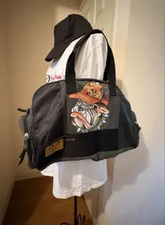 完売品Maison Kitsune メゾンキツネ トラベル ボストン バッグ - メルカリ
