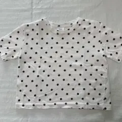 韓国子供服　べべホリック　黒ドット　半袖Tシャツ　80サイズ