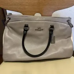 新品未使用】COACH レーンサッチェル ブルーグレー ミニボストン 2WAY