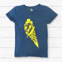 【希少】ICECREAM アイスクリーム Tシャツ XS ネイビー ビッグロゴのサムネイル