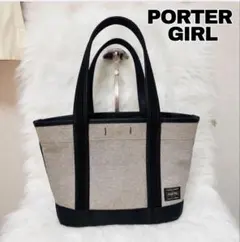 PORTER GIRL トートバッグ S キャンバス 黒のサムネイル