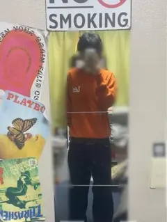 Lee オレンジ スウェット