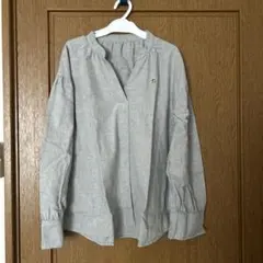 アーノルドパーマー グレー 長袖シャツ 刺繍入り