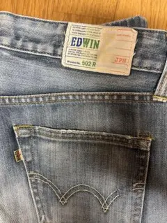EDWIN 502 R ライトブルー ストレートジーンズ