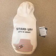 【未使用】犬服 3L フード付きウェア STAND UP!