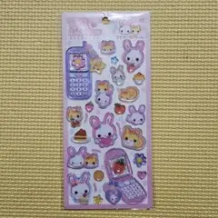 フワフワらびちゃん　平成はっぴーフォン　シール