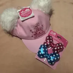 ミニーのファンダーランド　キャップ　リボン
