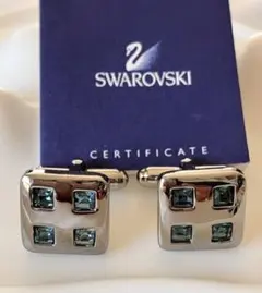 ★SWAROVSKIスワロフスキー　カフスボタン