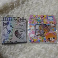 新品！おはじきシールフレーク　サンリオ　ハムハムCAFE