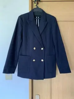 ANAYI アナイ　ネイビー ダブルジャケット　36/7号