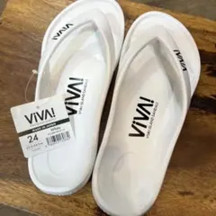 VIVA! ISLAND SANDALS ビーチサンダル ホワイト 24cm