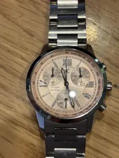 CITIZEN XC クロノグラフ シルバー ピンク